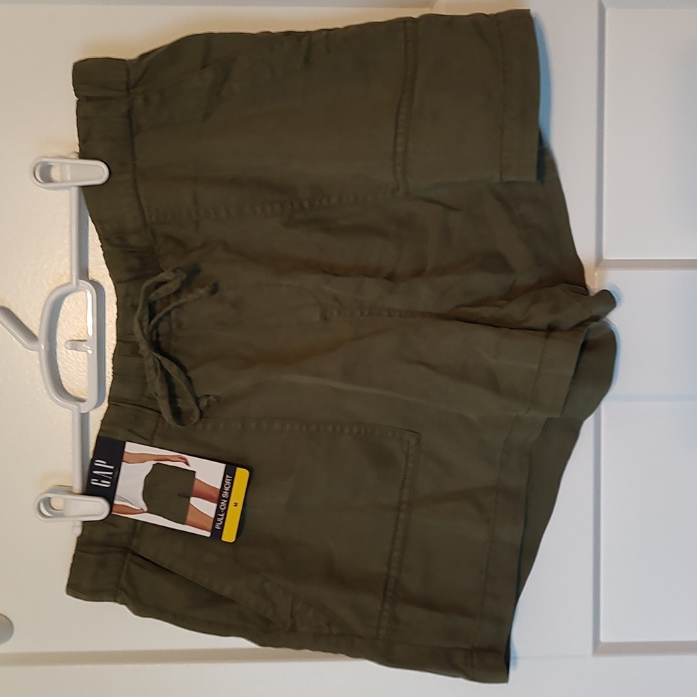 Gap nwt women's drawstring linen shorts size medium